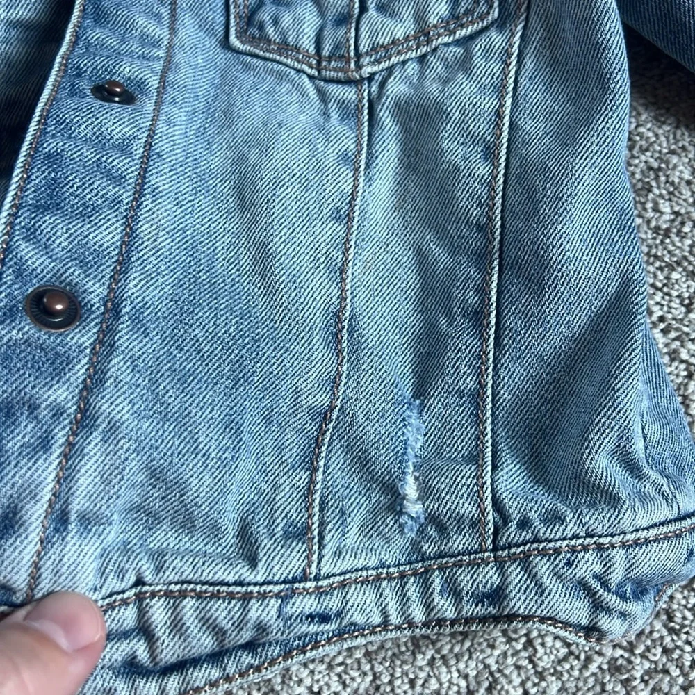 Girls “Distressed” Jean Jacket